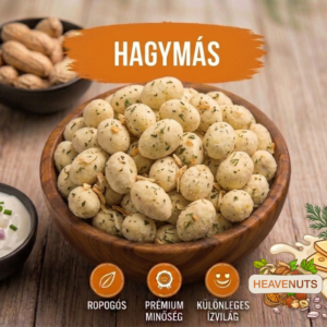 Földimogyoró Hagymás Ropogós ízű tésztabundában – 250 g